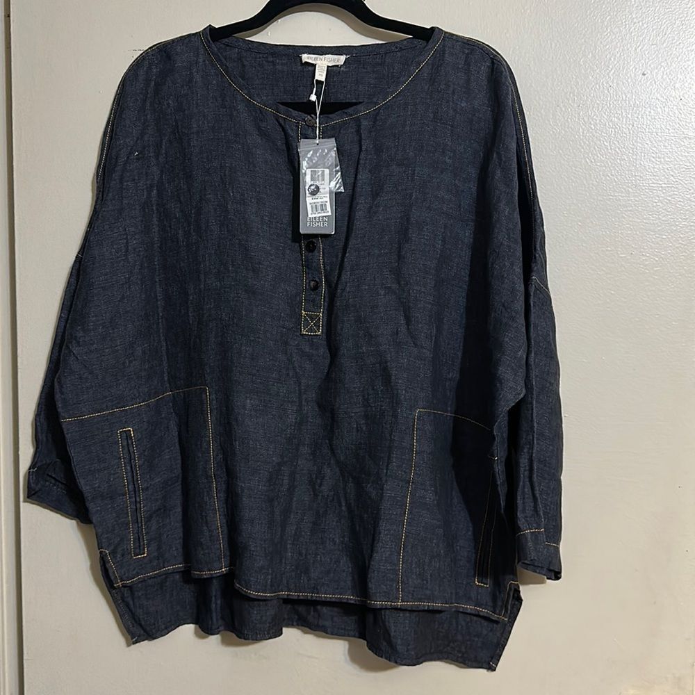 Eileen Fisher round neck oversized top
